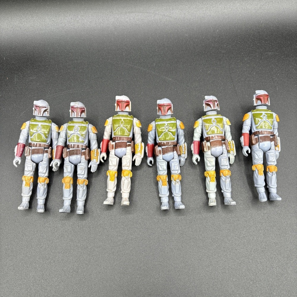 Vintage Star Wars Kenner BOBA FETT 1979 Action Figure Lot of 6 Hong Kong